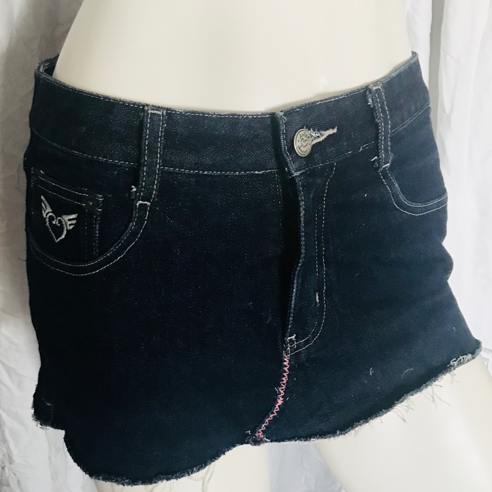 Four Dubb jean mini skirt